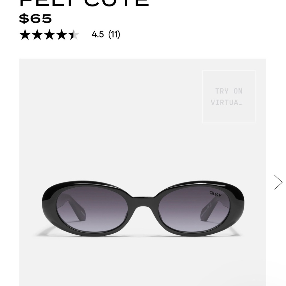 Felt cute quay shades
